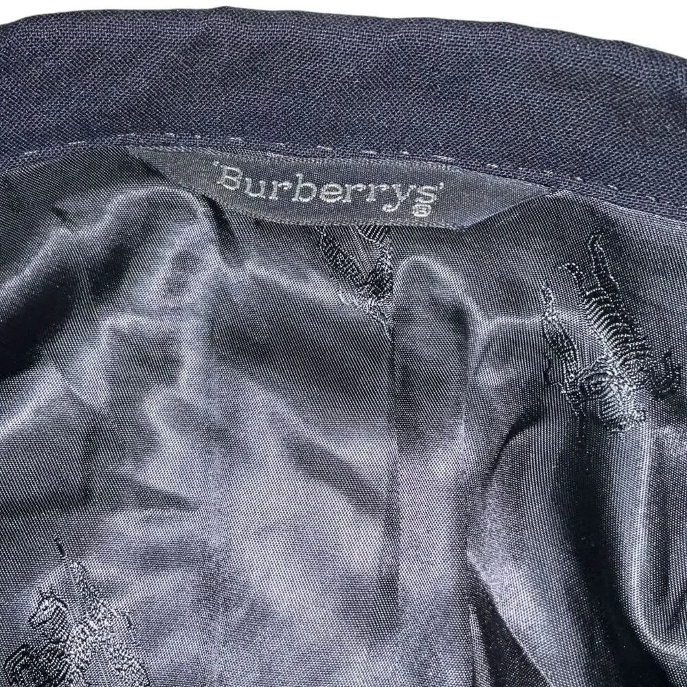 Burberry’s Men’s Navy Wool Blazer 42R | Classic Power Suiting w/ Gold‎ Buttons